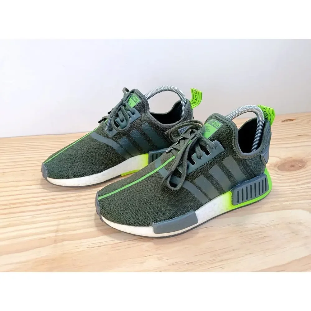 Adidas NMD R1 x Star Wars Shoes Green Yoda 2019 Athletic Sneaker Size 5